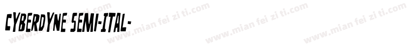 Cyberdyne Semi-Ital字体转换